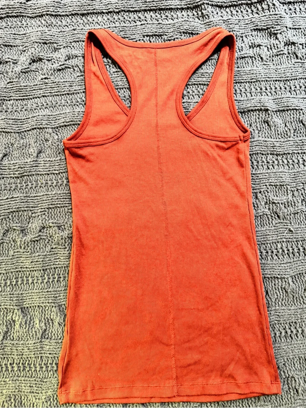 Universal Thread Rust Dark Orange/Brown Racerback Tank Top (XS, Extra Small) - Picture 2 of 6